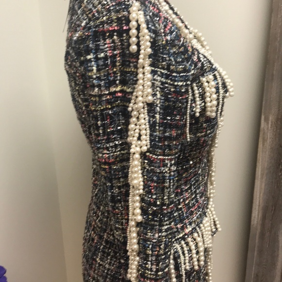Plaid Beaded Jacket Dress - Picture 3 of 6